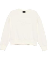Emporio Armani - Cotton Crewneck Sweatshirt - Lyst