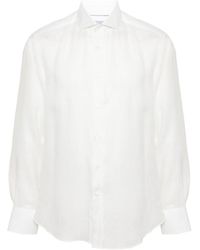 Brunello Cucinelli - Long-sleeve Linen Shirt - Lyst