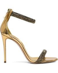 Casadei - Sandali A Stiletto Con Cristalli 100Mm - Lyst