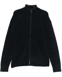 Paolo Pecora - Zip-Up Boucle-Knit Cardigan - Lyst
