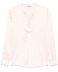 Blanca Vita - Bluse Aus Satin - Lyst