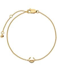 Monica Vinader - Initial C Chain Bracelet - Lyst