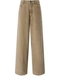 Pinko - Five Pockets Studded Jeans - Lyst