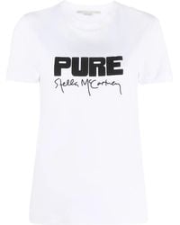 Stella McCartney - Logo-Print Cotton T-Shirt - Lyst