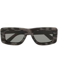 Retrosuperfuture - Tortoiseshell-effect Rectangle-frame Sunglasses - Lyst