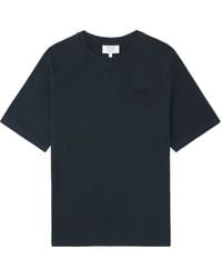Maison Kitsuné - Embroidered-Logo Cotton T-Shirt - Lyst