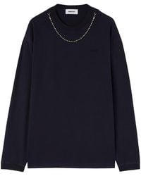 Ambush - Chain-Embellished Cotton Sweatshirt - Lyst