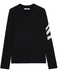 Zadig & Voltaire - Kennedy Long-Sleeved Sweater - Lyst