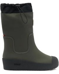 Bally - Round Toe Leather Boots - Lyst