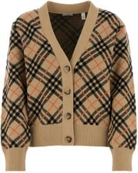 Burberry - Cardigan A Quadri - Lyst