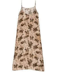 Uma Wang - Floral-Print Slip Dress - Lyst