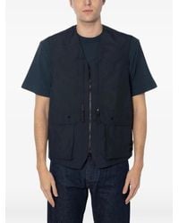 Stone Island - Chaleco Con Parche Del Logo Y Múltiples Bolsillos - Lyst