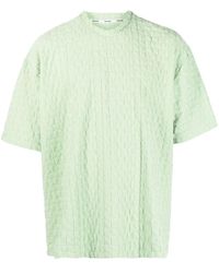 Sunnei - T-Shirt Met Monogram-Reliëf - Lyst
