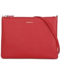 Coccinelle - Pochette En Cuir À Logo Imprimé - Lyst