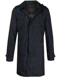 Moorer - Hooded Button Trench Coat - Lyst