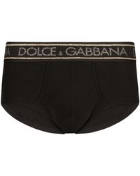 Dolce & Gabbana - Brando Slip mit Logo-Bund - Lyst