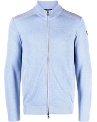 Paul & Shark - Zip-up Knitted Cotton Cardigan - Lyst