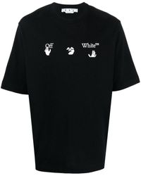 Off-White c/o Virgil Abloh - T-shirt Hands Off con stampa - Lyst