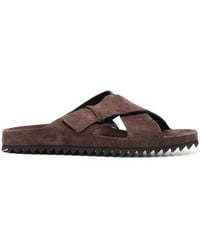 Officine Creative - Cross-over Strap Suede Sandals - Lyst