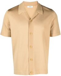 Sandro - Camisa con botones y cuello con muesca - Lyst