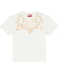DIESEL - Graphic-Print Cotton T-Shirt - Lyst