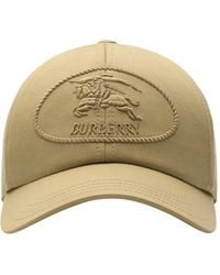 Burberry - Casquette Knight Stamp En Gabardine - Lyst