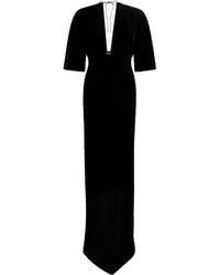 Roberto Cavalli - Gedrapeerde Avondjurk Met V-Hals - Lyst