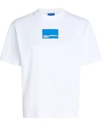 Karl Lagerfeld - T-Shirt Con Logo - Lyst
