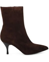 Sergio Levantesi - Pointed-Toe Suede Ankle Boots - Lyst