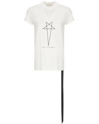 Rick Owens - Graphic Print Short Sleeve T-Shirt - Lyst