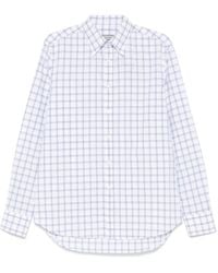Canali - Checked Shirt - Lyst