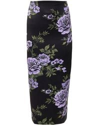 Carolina Herrera - Falda de tubo con motivo floral - Lyst