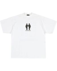 Balenciaga - Logo-print Short-sleeve T-shirt - Lyst