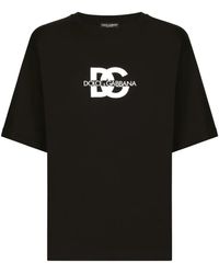 Dolce & Gabbana KING クラウン コットン 半袖Tシャツ Dolce & Gabbana Embroidered Cotton T-shirt | White | FARFETCH