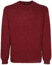 Dell'Oglio - Ribbed-Trim Cashmere Sweater - Lyst