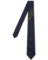 Paul Smith - Floral-Print Silk Tie - Lyst