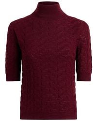 Etro - Cable-Knit Turtleneck Sweater - Lyst