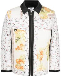 Marine Serre - Boutis Floral-print Quilted Jacket - Lyst