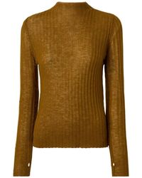 Pinko - Ribbed-Knit Mock-Neck Sweater - Lyst