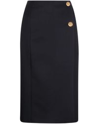 Givenchy - Wool-blend Straight Skirt - Lyst