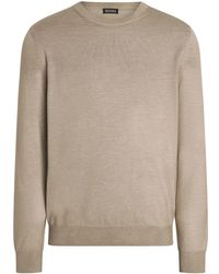 ZEGNA - Mélange Crew-Neck Sweater - Lyst