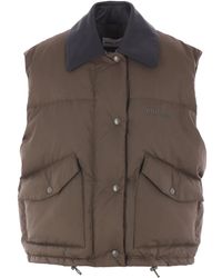 Miu Miu - Quilted Gilet - Lyst