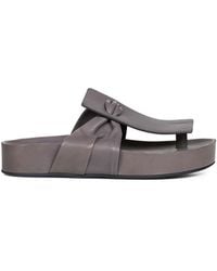 Uma Wang - 35Mm Square Leather Sandals - Lyst