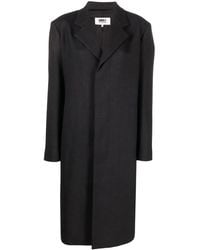MM6 by Maison Martin Margiela - Single-Breasted Tailored Coat - Lyst