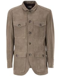 Brunello Cucinelli - Veste En Cuir À Poches Multiples - Lyst