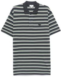 Maison Kitsuné - Gestreiftes Poloshirt Mit Profile Fox-Patch - Lyst