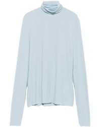 Sportmax - Top Con Collo A Lupetto E Maniche Lunghe - Lyst