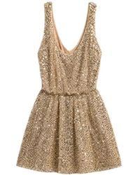 Bronx and Banco - Sequin-Embellished V-Neck Mini Dress - Lyst