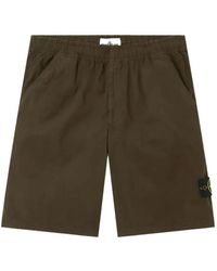 Stone Island - Shorts mit elastischem Bund - Lyst