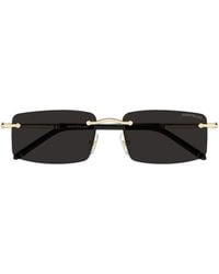 Montblanc - Rectangle Sunglasses - Lyst